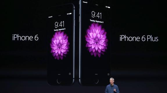 Imagen del iPhone 6 y el iPhone 6 Plus.