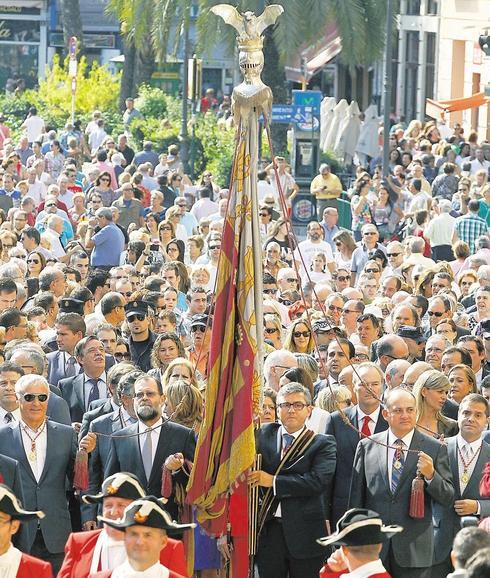 Procesión cívica del año pasado.