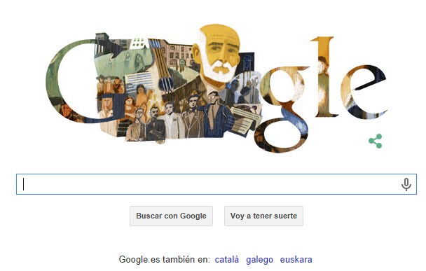 Google conmemora el 175 aniversario de Francisco Giner de los Ríos