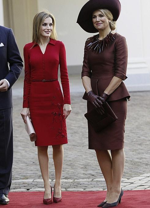 Las Reinas Letizia y Máxima en Holanda. 