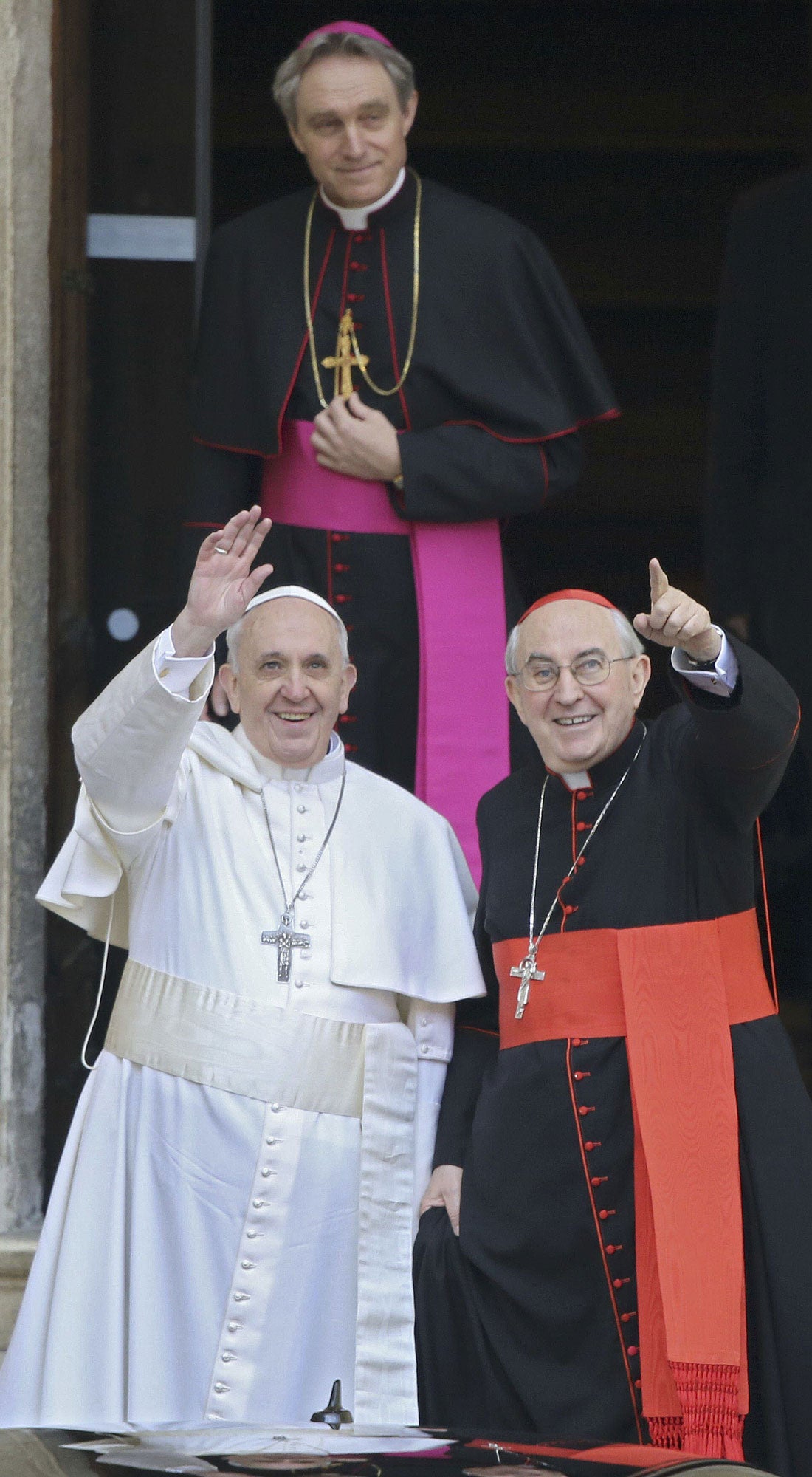 El Papa con el cardenal Santos Abril.