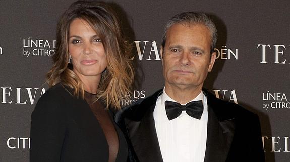 Mar Flores y su marido Javier Merino. 