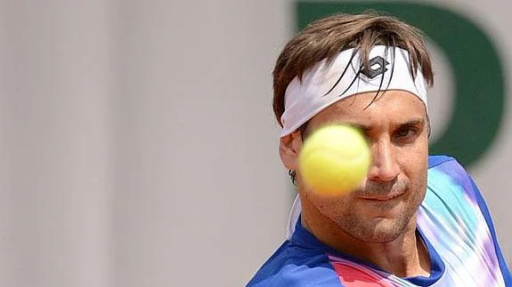 David Ferrer, en Roland Garros.