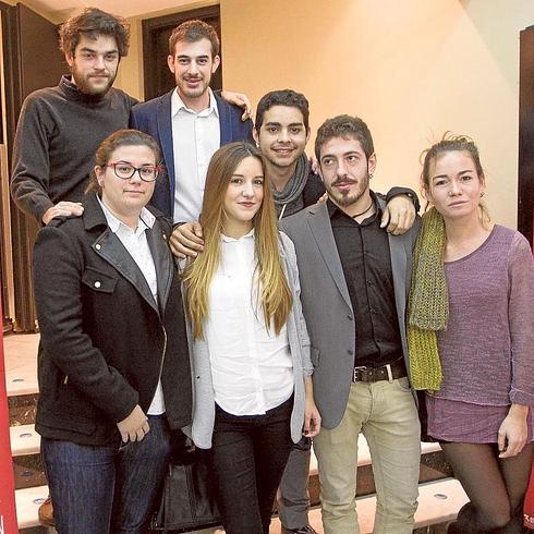 Alumnos que han realizado documentales sobre las obras de Berlanga.