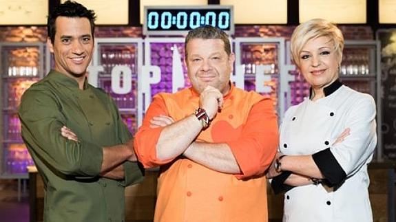 Susi Díaz, Alberto Chicote y Yayo Daporta, jueces de 'Top Chef'.