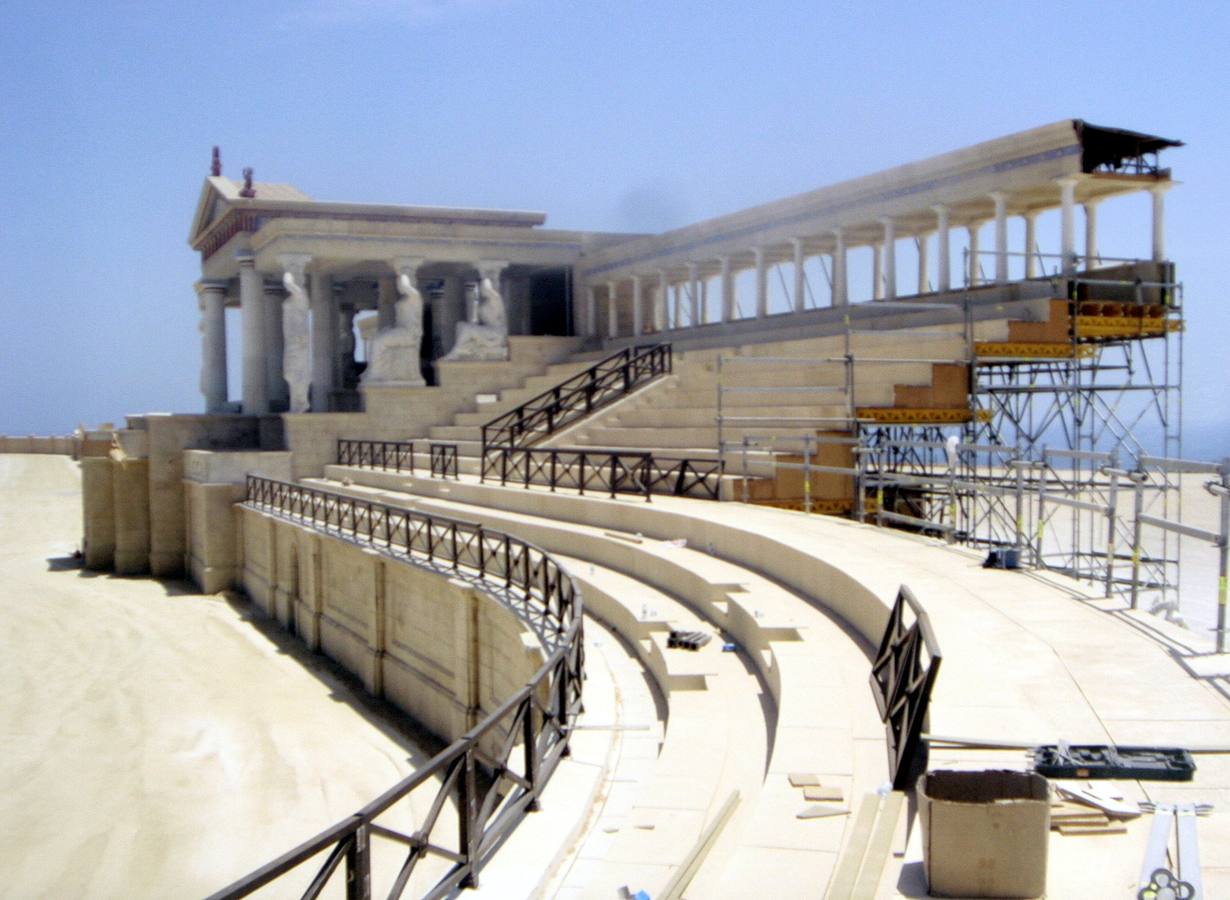 Decorados de 'Astérix en los juegos olímpicos'.