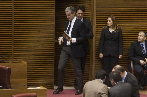 Ricardo Costa, ayer en Les Corts. :: jesús montañana