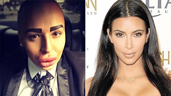 Jordan James Parker y Kim Kardashian.