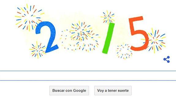 Feliz 2015: doodle de Google