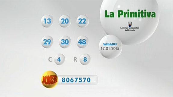 Primitiva: resultados hoy sábado 17 de enero. Comprobar combinación ganadora, números premiados y Joker