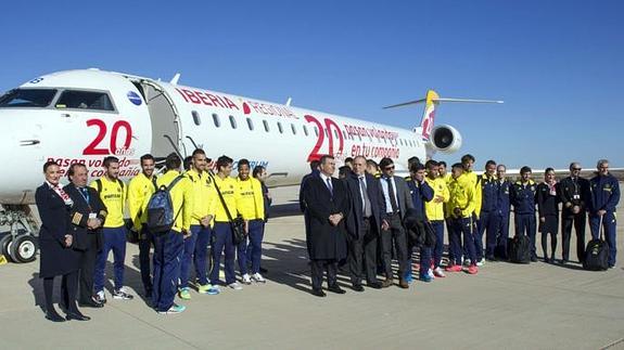 El Villarreal realizó el 14 de enero el primer vuelo desde el aeropuerto de Castellón.