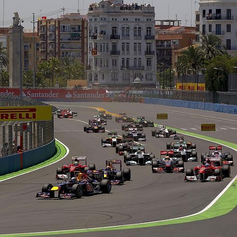 Carrera de F-1 en Valencia.