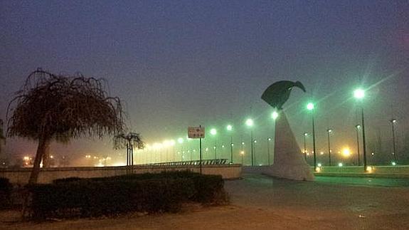 La niebla inunda Valencia