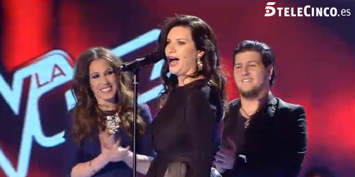 Laura Pausini se atreve a cantar por bulerías en 'La Voz'.