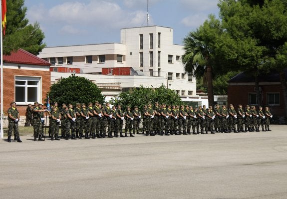 Un acto militar en el cuartel Vigil de Quiñones de Mislata en el año 2009.