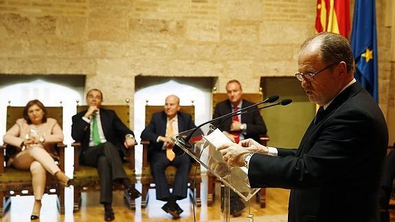 Font de Mora, durante su discurso. 