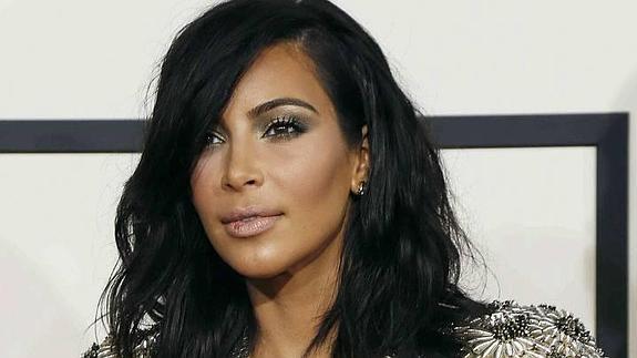 Kim Kardashian, a su llegada alas gala de los Premiso Grammy el pasado mes de febrero.
