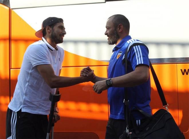 Gomes despide al Valencia en su partida a Almería