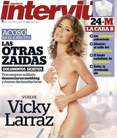 Interviú desnuda en su portada a Vicky Larraz, exvocalista de 'Olé Olé'