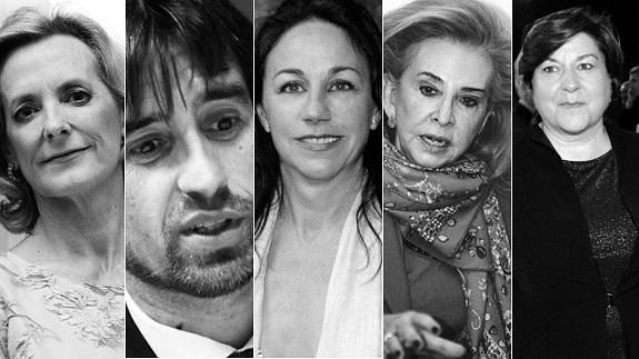 Paz Olmos, José Luis Moreno, Inmaculada Gil, Mayrén Beneyto e Inmaculada Tomás: los rostros que cambian.