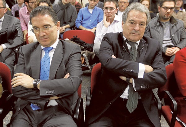 Castellano y Rus, en el congreso del PP en Camp de Túria que enfrentó a ambos.