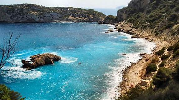 Cala Ambolo, en Xàbia.