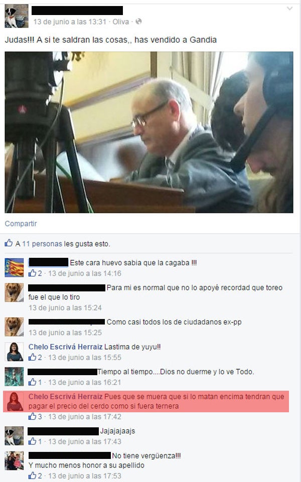 «Pues que se muera, que si lo matan encima tendrán que pagar el precio del cerdo como si fuera ternera»