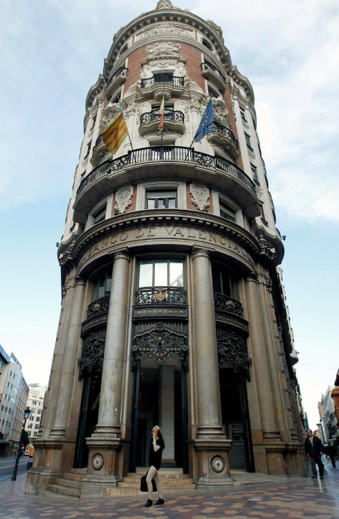 Sede del Banco de Valencia, en noviembre de 2011, unos días antes de su intervención.