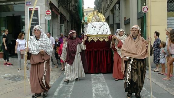 Procesión de la Virgen de la Asunción.