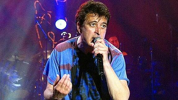 Manolo García durante uno de sus conciertos.