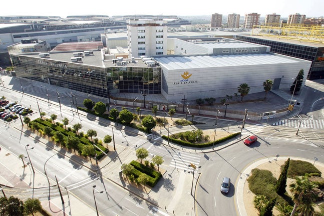 Uno de los edificios de Feria Valencia.