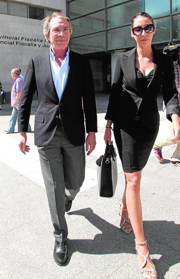 Soriano y su abogada, en la Ciudad de la Justicia.