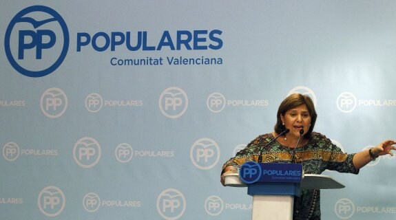 La presidenta del PP valenciano, Isabel Bonig. :: irene marsilla