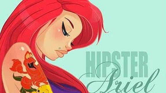 Las princesas Disney al estilo Hipster