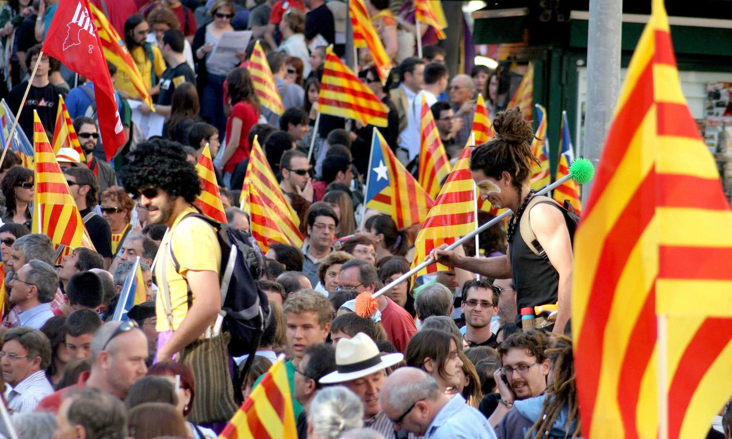 Manifestación a favor de los Països Catalans.