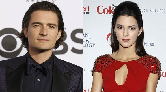 El actor Orlando Bloom y la celebrity Kendall Jenner, en dos imágenes de archivo. 