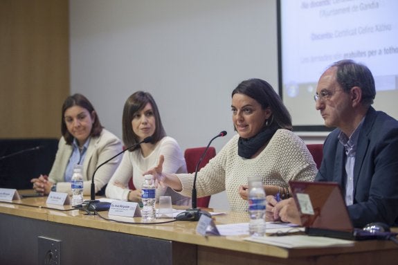 Lorena Milvaques, Diana Morant, Anaïs Menguzzato y Antonio Pérez. :: ÀLEX oLTRA