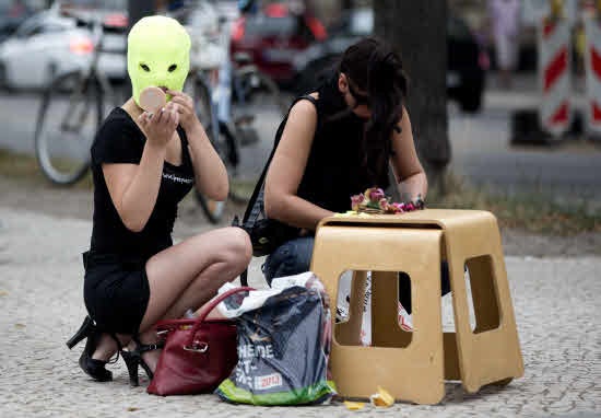 Pussy Riot, colectivo ruso de punk feminista, durante uno de sus actuaciones reivindicativas.