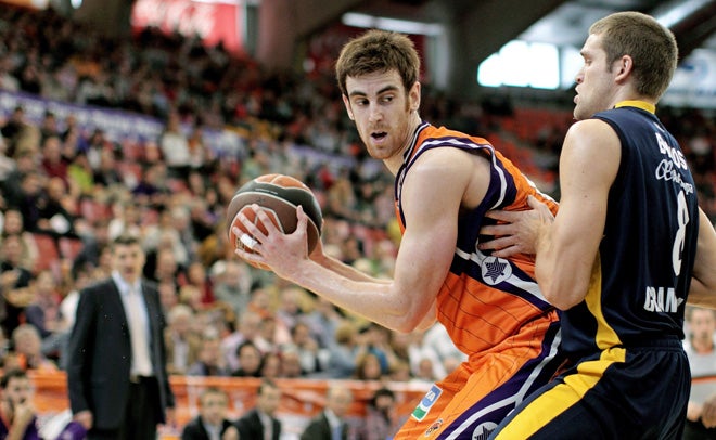 Valencia Basket contra Gran Canaria, en un partido en la Fonteta.