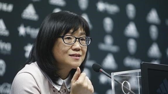 La presidenta del Valencia, Layhoon Chan.