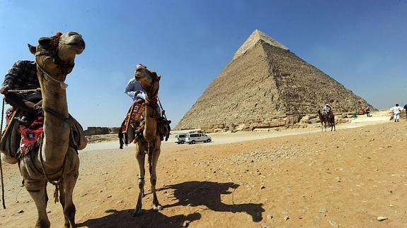 La pi´amide de Keops, en Giza.