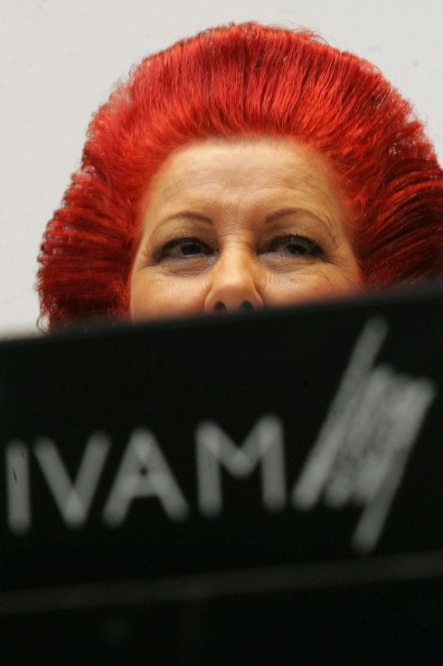 Consuelo Císcar, en una de las presentaciones en el IVAM. :: juanjo monzó