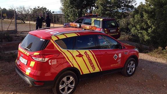 Dispositivo desplegado por los bomberos de Castellón. 