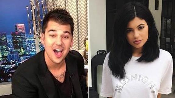 Rob Kardashian y Kylie Jenner.