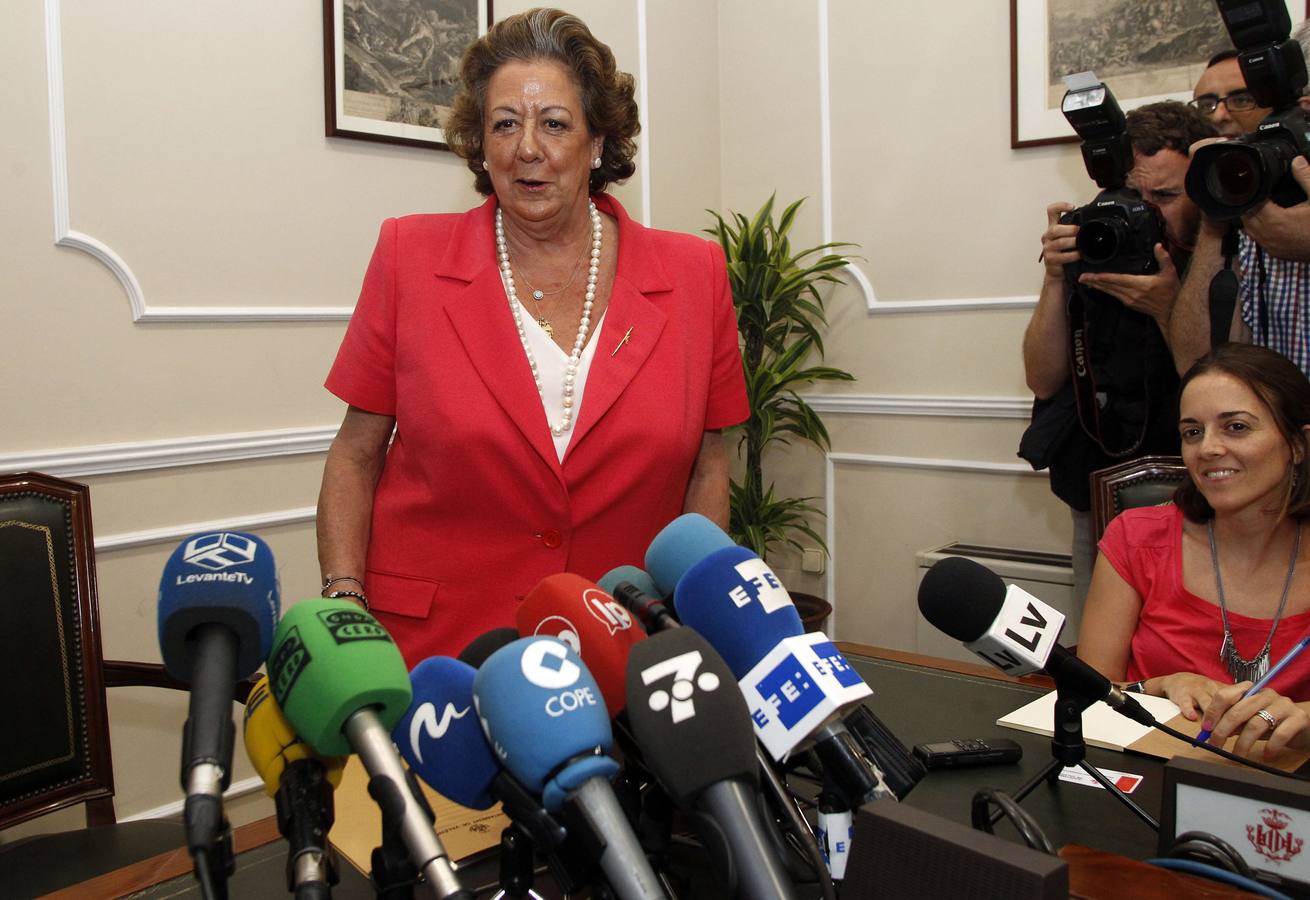 Barberá en una intervención en el Senado.