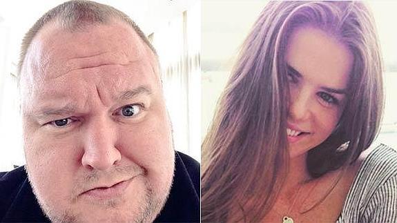 Kim Dotcom y Elizabeth Donnely.