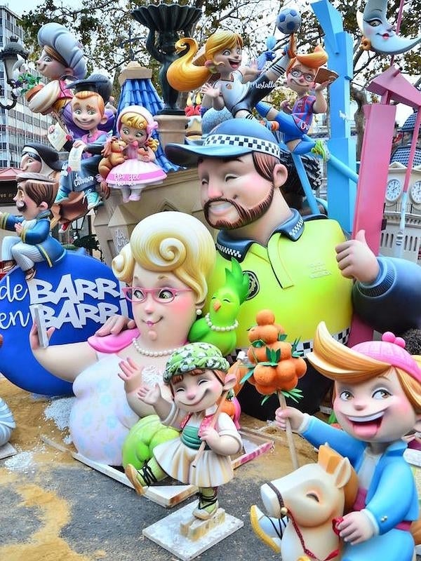 Falla infantil de la Plaza del Ayuntamiento.