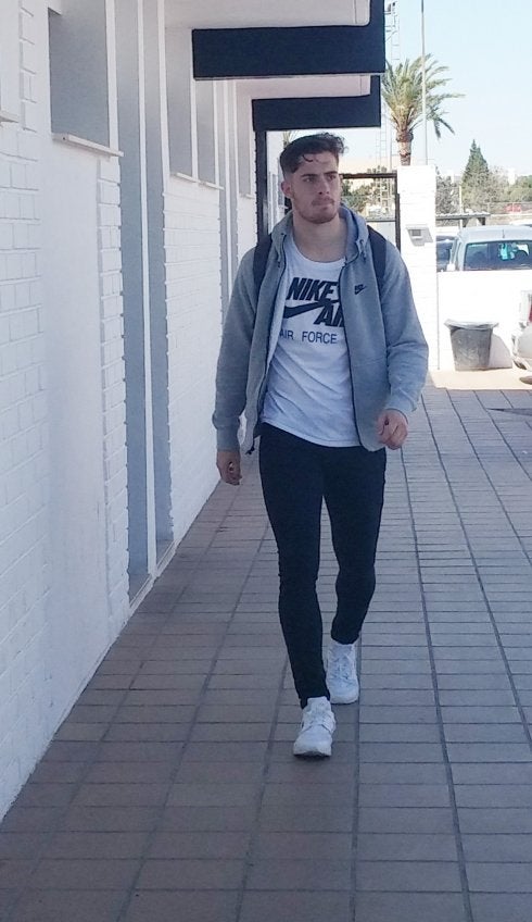 Toni Martínez, ayer en la ciudad deportiva de Paterna.