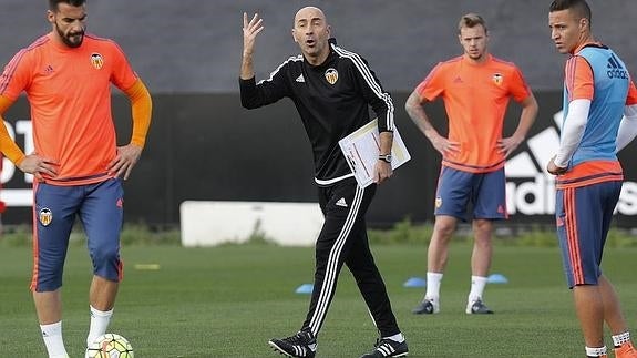 Ayestarán durante un entrenamiento esta temporada.