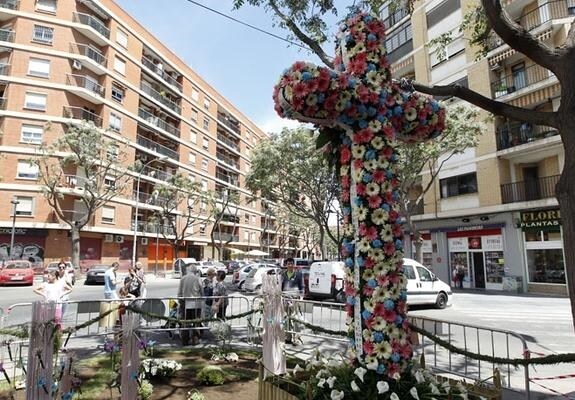 Cruz de Mayo en Valencia en 2015.